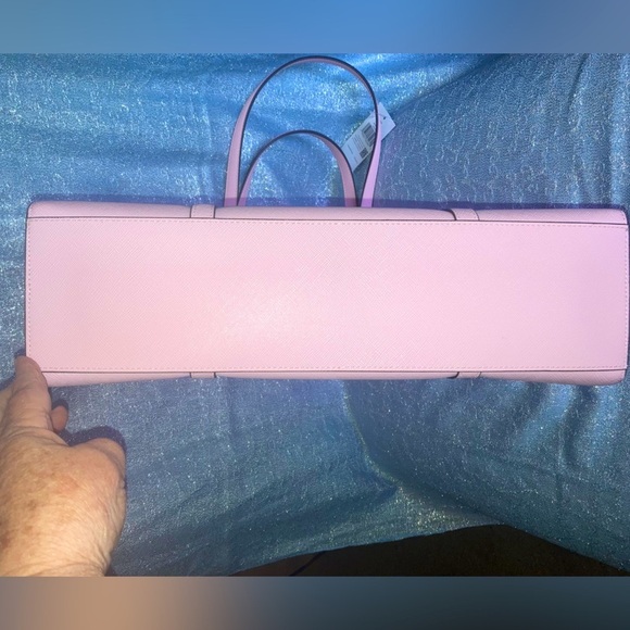 Kate Spade "Kenzie" Pink Horizon Saffiano Leather Medium Tote NWT - Picture 13 of 16